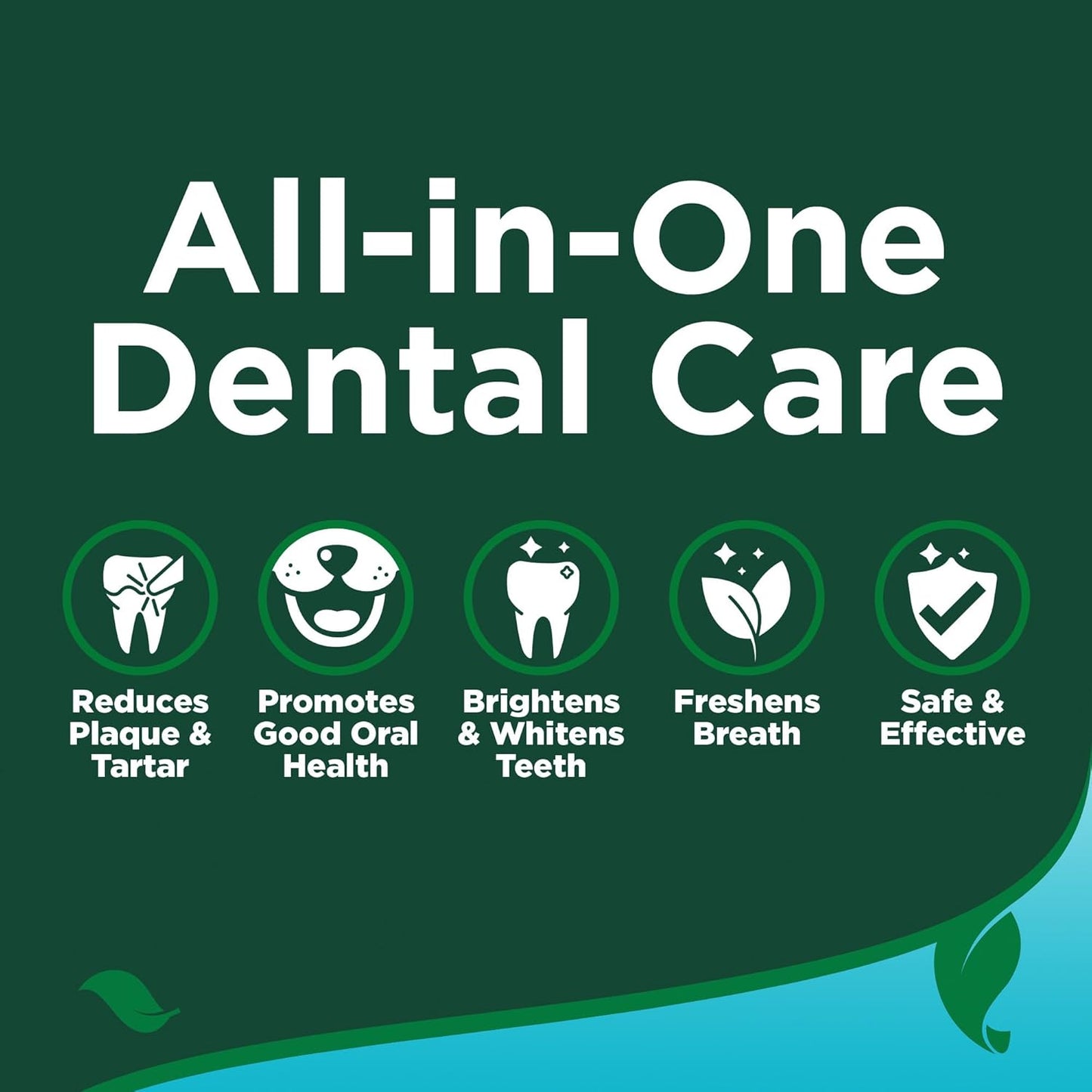 Dog Toothpaste & Dog Toothbrush, Dental Kit, Plaque Remover for Teeth, Whitens Teeth, Freshens Canine Breath, Veterinarian Formula, Finger Toothbrush Included