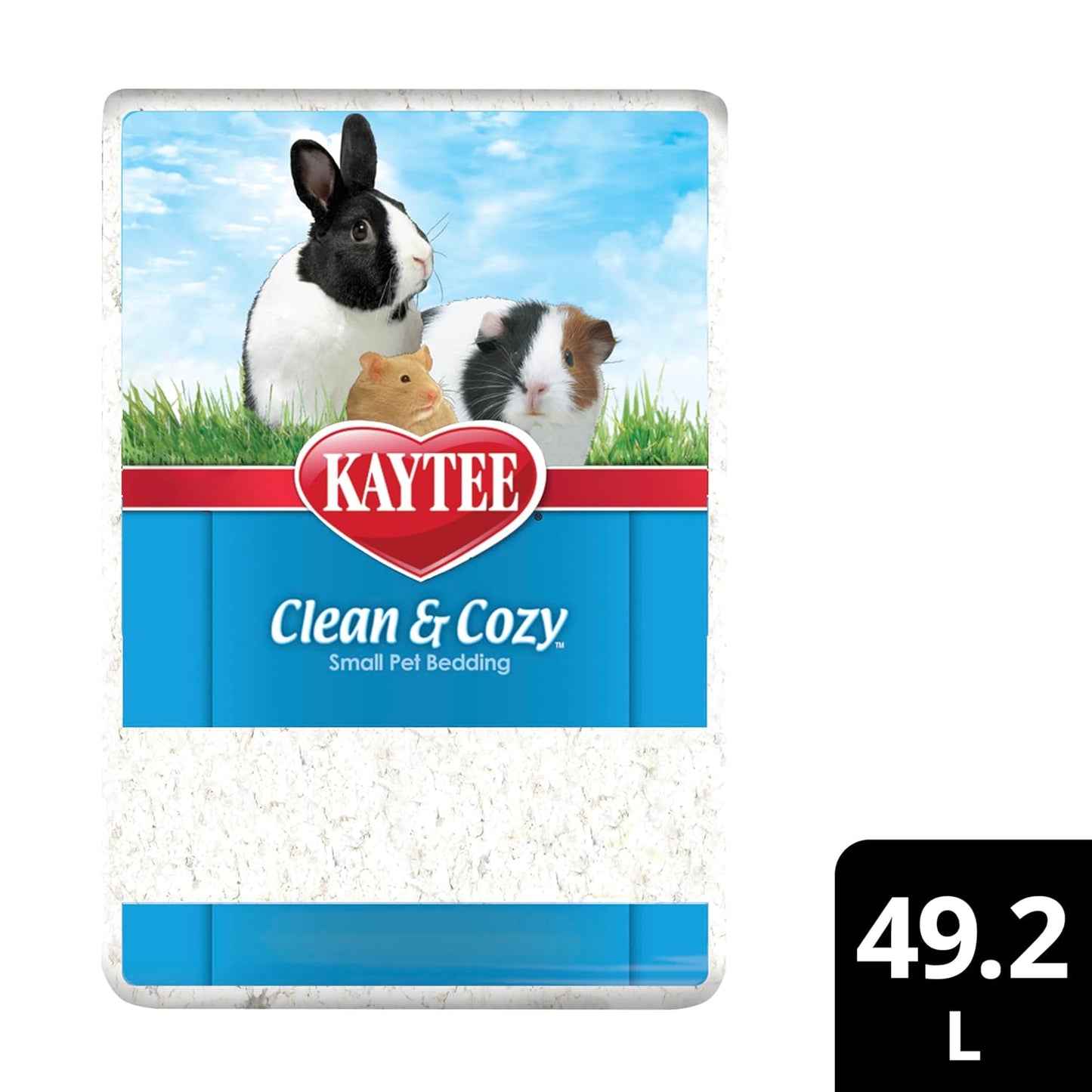 Clean & Cozy White Paper Bedding, Made for Small Animals, 49.2 Liters
