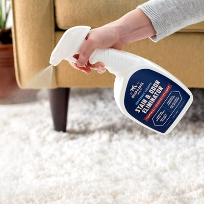 Stain & Odor Eliminator for Strong Odor - Enzyme Pet Odor Eliminator for Home - Carpet Stain Remover for Cats & Dog Pee - Enzymatic Cat Urine Destroyer - Carpet Cleaner Spray