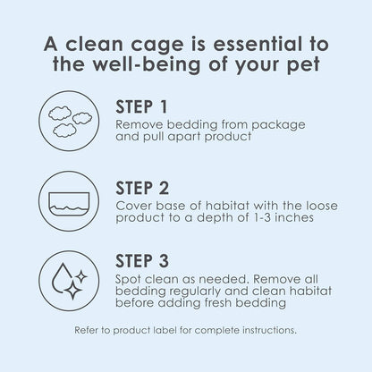 Clean & Cozy White Paper Bedding, Made for Small Animals, 49.2 Liters