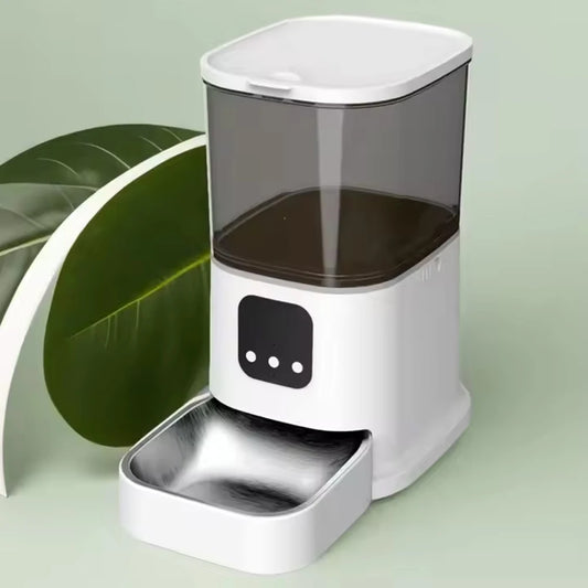 Large Capacity 6L Intelligent Automatic Pet Feeder Cross-Border APP Timed Quantitative Dog Cat Food Dispenser Solid Chargeable